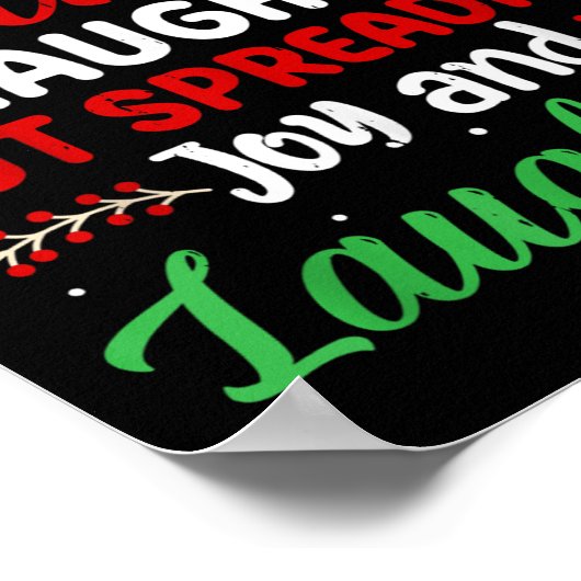 Dear Santa Naughty But Spreading Joy And Laughter! Poster (Hoek)