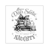 Dear Santa, Only My Books Were Naughty Rubberstempel (Afrduk)