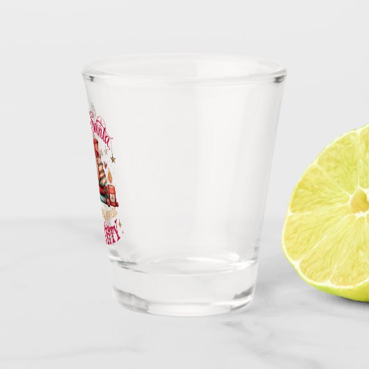 Dear Santa, Only My Books Were Naughty  Shot Glas (Rechts)