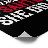 Dear Santa, She Did It Poster (Hoek)