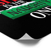 Dear Santa She Is The Naughty One Couple Christmas Poster (Hoek)