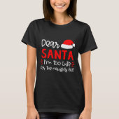 Dear Santa Shirt Funny Matching Family Christmas P (Voorkant)
