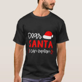 Dear Santa Shirt Funny Matching Family Christmas P (Voorkant)
