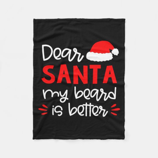 Dear Santa Shirt Funny Matching Family Christmas P Fleece Deken (Voorkant)