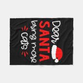 Dear Santa Shirt Funny Matching Family Christmas P Fleece Deken (Voorkant (Horizontaal))