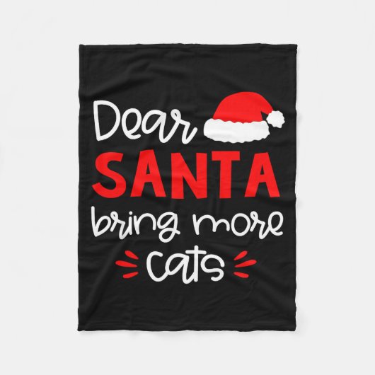 Dear Santa Shirt Funny Matching Family Christmas P Fleece Deken (Voorkant)