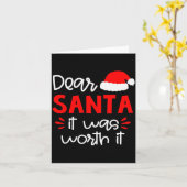 Dear Santa Shirt Funny Matching Family Christmas P Kaart (Gele Bloem)