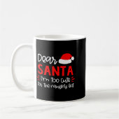 Dear Santa Shirt Funny Matching Family Christmas P Koffiemok (Links)