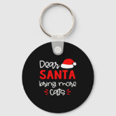 Dear Santa Shirt Funny Matching Family Christmas P Sleutelhanger (Voorkant)