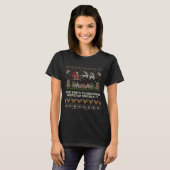 Dear Santa Stop Saying 6-7 Funny Ugly Christmas Sw T-shirt (Voorkant volledig)