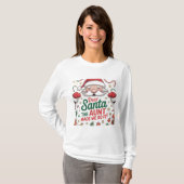 Dear Santa The Aunt Made Me Do It – Funny Matching T-shirt (Voorkant volledig)