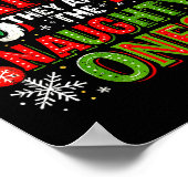 Dear Santa They Are The Naughty Ones Christmas  Poster (Hoek)