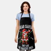 Dear Santa They Are The Naughty Ones Christmas Schort (Gedragen)