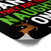 Dear Santa They Are The Naughty Ones Funny Christm Poster (Hoek)