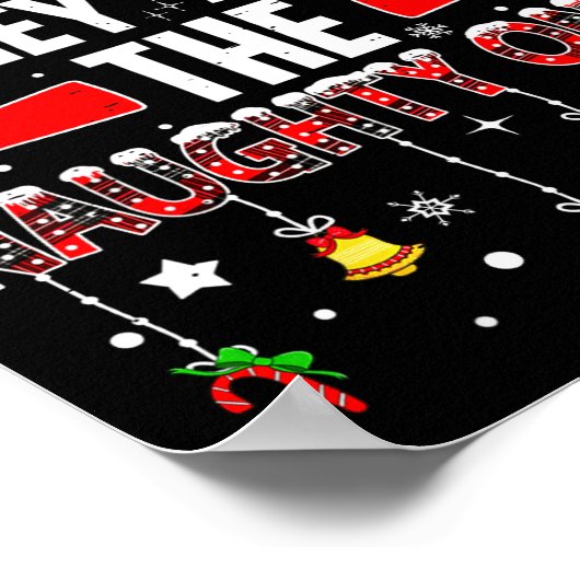 Dear Santa They Are The Naughty Ones Funny Christm Poster (Hoek)