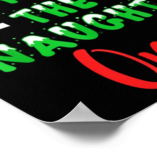 Dear Santa They Are The Naughty Ones Funny Christm Poster (Hoek)