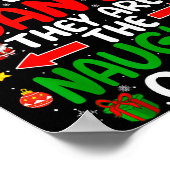 Dear Santa They Are The Naughty Ones Funny Christm Poster (Hoek)