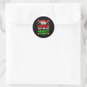 Dear Santa They Are The Naugthty One Christmas Xma Ronde Sticker (Tas)