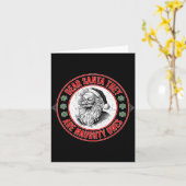 Dear Santa They Naughty Ones Christmas Xmas Funny  Kaart (Gele Bloem)