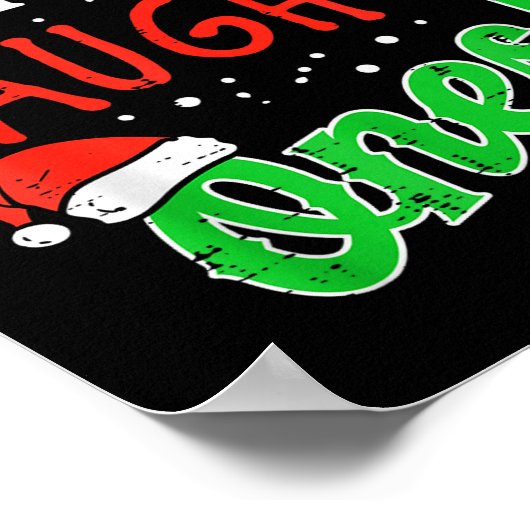 Dear Santa They Naughty Ones Christmas Xmas Men Wo Poster (Hoek)