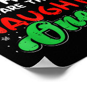 Dear Santa They Naughty Ones Christmas Xmas Men Wo Poster (Hoek)