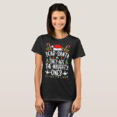 Dear Santa They Naughty Ones Christmas Xmas Men Wo T-shirt (Voorkant volledig)