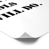 Dear Santa Tools Will Do Funny Christmas Quotes  Poster (Hoek)