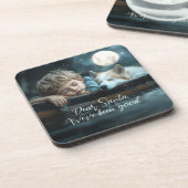 Dear Santa We've Been Good Holiday Photo Bier Onderzetter (Linkerzijde)