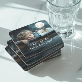 Dear Santa We've Been Good Holiday Photo Bier Onderzetter