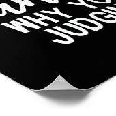 Dear Santa Why You Judging Christmas Family Xmas Poster (Hoek)