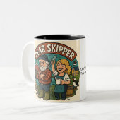 Dear Skipper Mug Tweekleurige Koffiemok (Voorkant links)