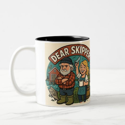 Dear Skipper Mug Tweekleurige Koffiemok (Links)