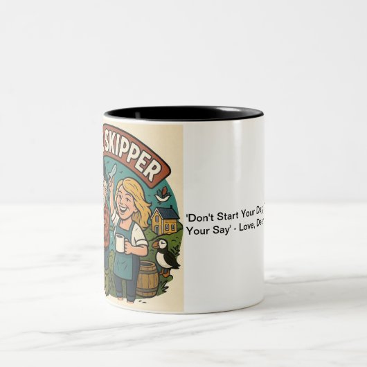 Dear Skipper Mug  Tweekleurige Koffiemok (Center)