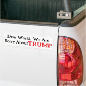 Dear World Bumpersticker (Op Truck)