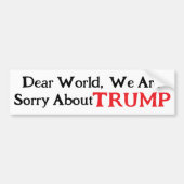 Dear World Bumpersticker (Voorkant)