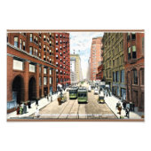 Dearborn Street, Chicago, Illinois 1911 Foto Afdruk (Voorkant)