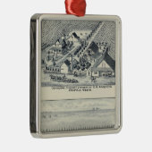 Deardorff en Centennial Vineyards, Californië Metalen Ornament (Rechts)