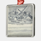 Deardorff en Centennial Vineyards, Californië Metalen Ornament (Links)