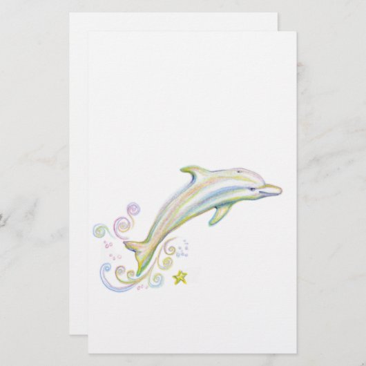 Dearest Dolphin Briefpapier (Voorkant / Achterkant)