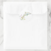 Dearest Dolphin Ronde Sticker (Tas)