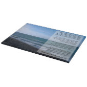 Dearest Friend Poem Seaside Waves Cutting Board Snijplank (Hoek)
