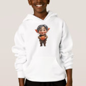 Dearie Christmas Elf Boy's Hoodie (Voorkant)