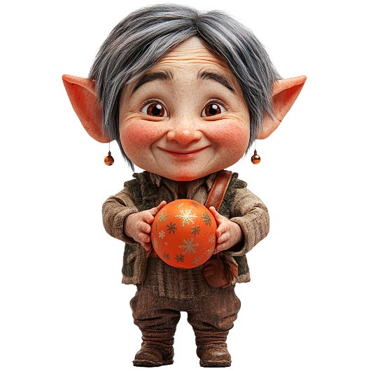 Dearie Kerst Elf Keramisch Ornament