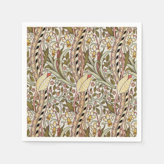 Dearle Daffodils  Floral Pattern Servet (Voorkant)