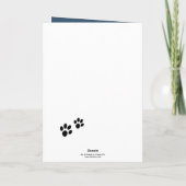 Dearly Missance Angel Cat Sympathy Card Kaart (Achterkant)