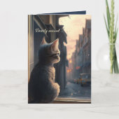 Dearly Missance Angel Cat Sympathy Card Kaart (Voorkant)