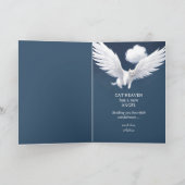 Dearly Missance Angel Cat Sympathy Card Kaart (Binnen)
