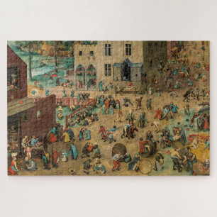 Deatailed Pieter Bruegel "Children’s Games" 1560, Legpuzzel