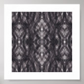 Death Abstract Dark Black Watercolor Art Poster (Voorkant)