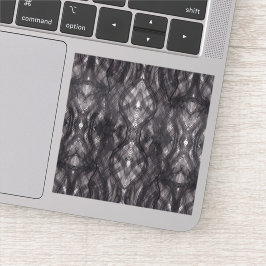 Death Abstract Dark Black Watercolor Art Sticker